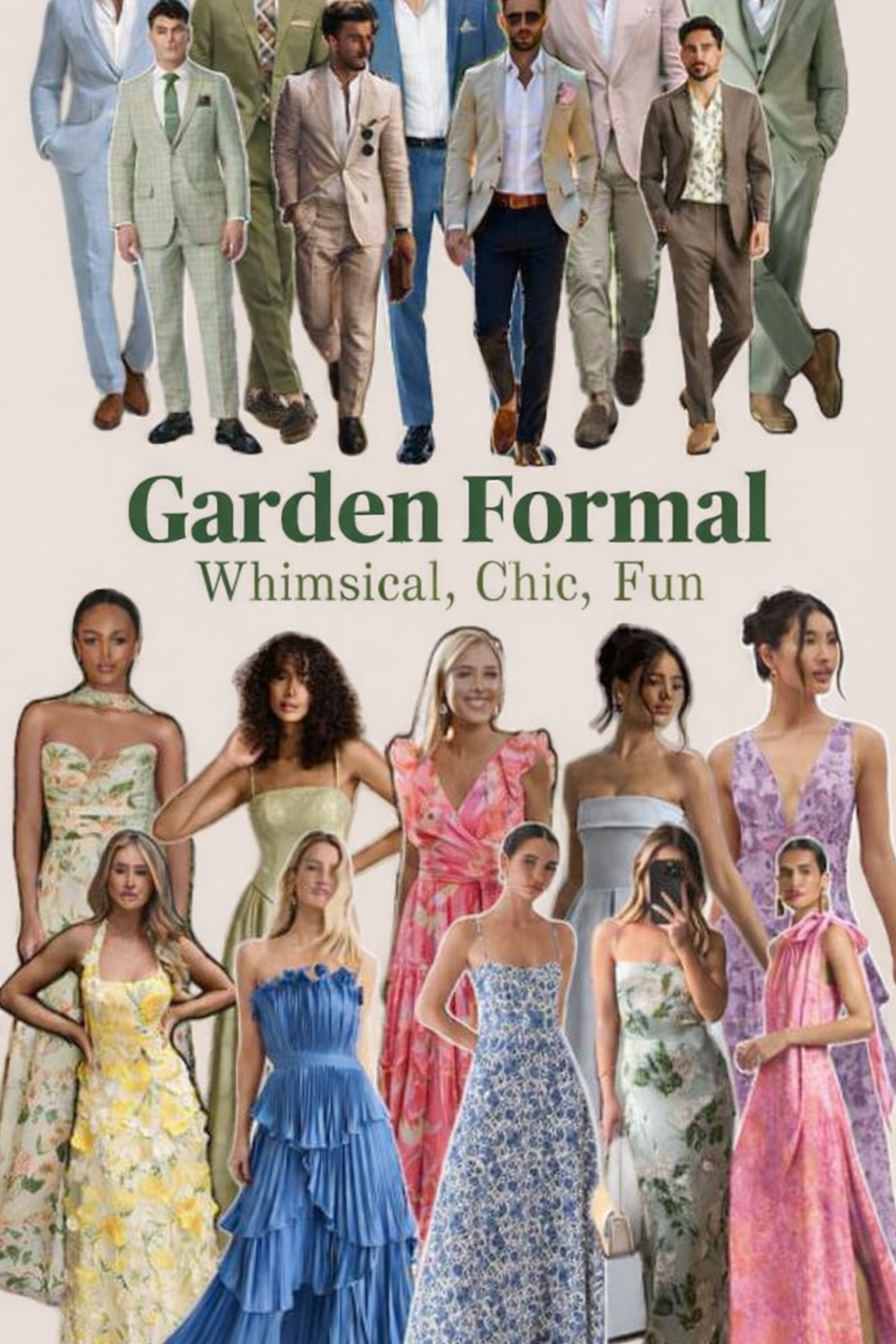 Visual guide for the event dress code